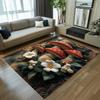 3D Embroidery Mushroom Pattern Area Rug Non-Slip Soft Durable Washable Floor Mat Decor Carpet for Living Room Bedroom Home Decor