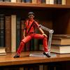 Articulated Poseable Male Figure Model with Adjustable Joints Standing On Display Base for Collectors and Enthusiasts