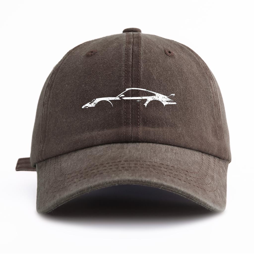 1 Stück 911 Aufdruck Gewaschene Baseballkappe für Erwachsene Minimalistischer Retro-Stil Lässig Weich Verstellbar Papa-Hut Perfekt als Geschenk