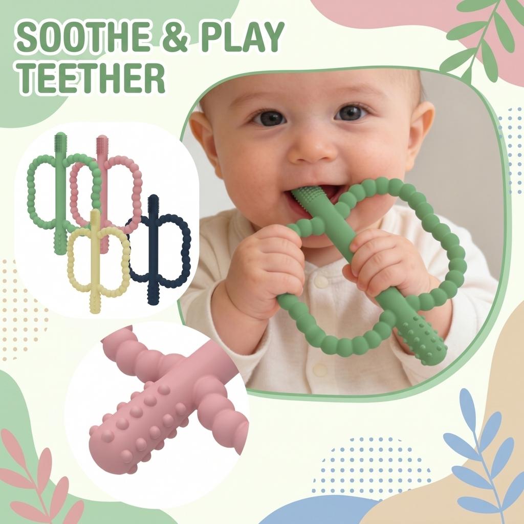 1 Pack Baby Silicone Teething Toys, Teething Sticks For Babies,Silicone Teether