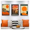 Canvas Paintings Vintage Wall Kraft Posters Coated Stickers Home Decorative Gift Visit Africa Morocco Desert Travel