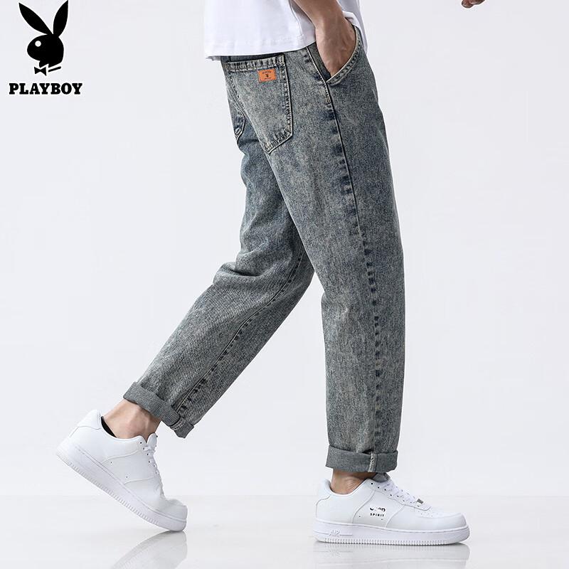 

PLAYBOY Men s Loose Straight Fit Jeans 32