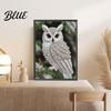 Craft Kit for Stress Relief Owl Diamond Art Adults Beginners DIY Pearl Painting Rhinestone Project with Resin Diamonds Home Decor Gift Family