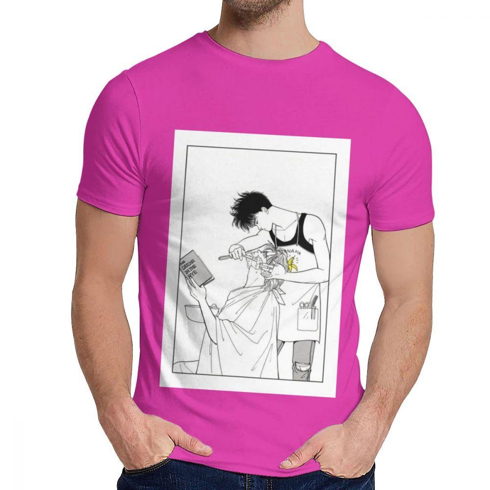Harajuku Fish Anime Japanese Crime Ash Eiji Manga T Shirt For Man Crazy Organic Cotton