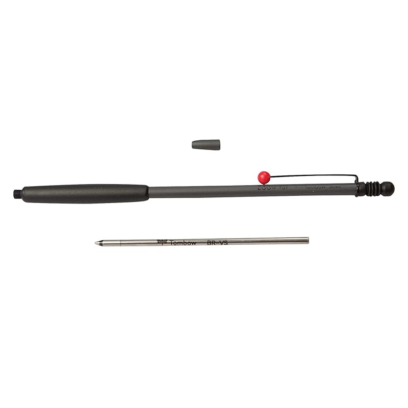 Tombow ZOOM 707 0.7" Ballpoint Pen, Gray/Black, BC-ZS1