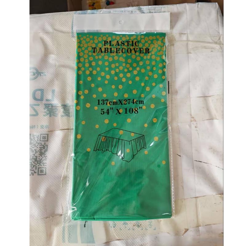 Polka Dot Disposable PEVA Plastic Party Tablecloth