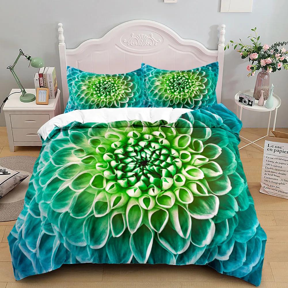 

3D Flowers Beautiful Duvet Cover Set UK Single Double Queen US Twin Full King Size Among Bed Linen Set For Girls of all Ages EU Twin(135x200cm)