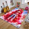 Strawberry Polyester Carpet, Soft Indoor Mat for Office Chair, Living Room, Computer Desk - Decorative Home Office Rug Design