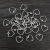 100PCS Picture Color Hollow Hearts Charms Geometry Pendant Metal Alloy DIY Necklace Bracelet Earrings Marking