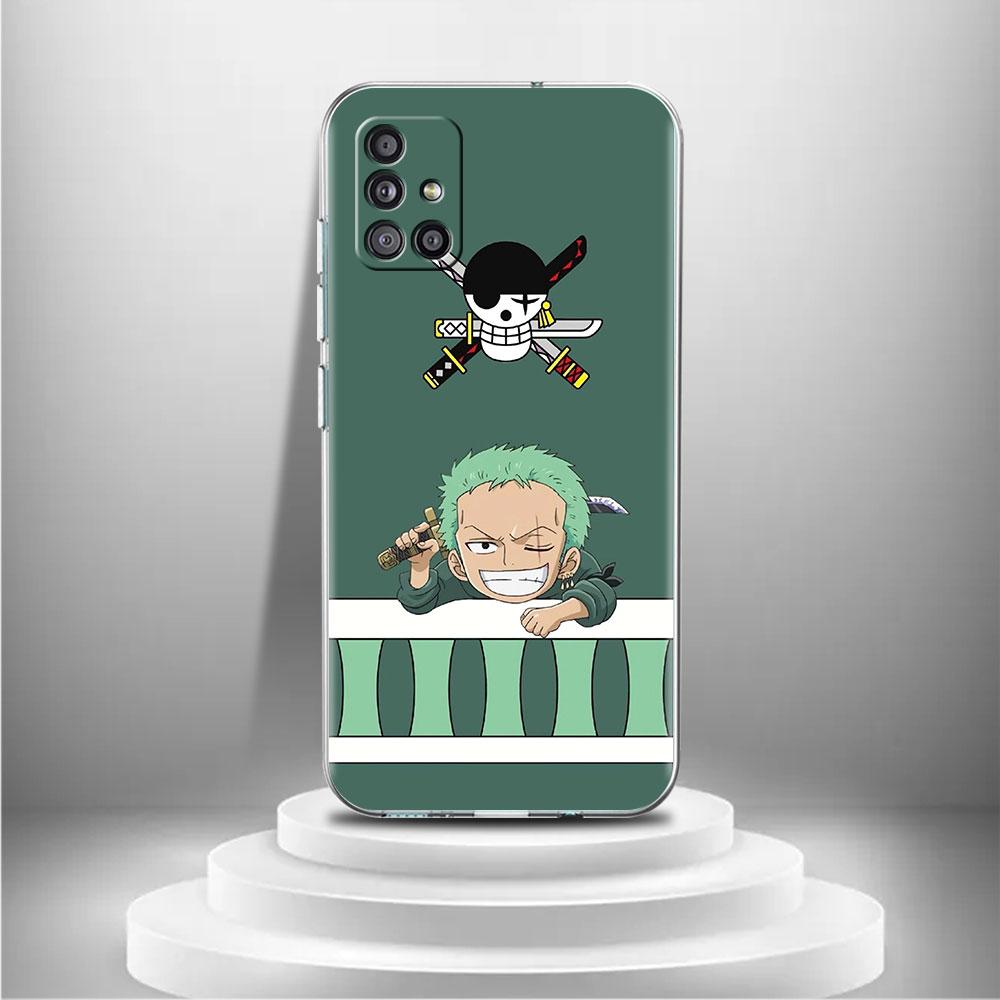 Průhledný kryt pro Samsung Galaxy A52 A12 A51 A32 A21s A71 A32 A22 50 A70 A31 A72 5G Kryt na telefon Vtipný One- Piece