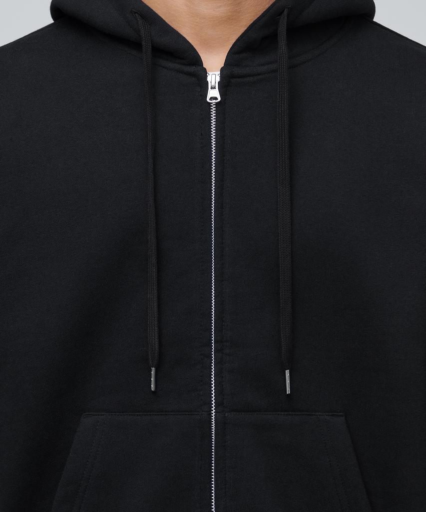 Musinsa Standard Fleece-Lined Hooded Sweat Zip-Up [Black]