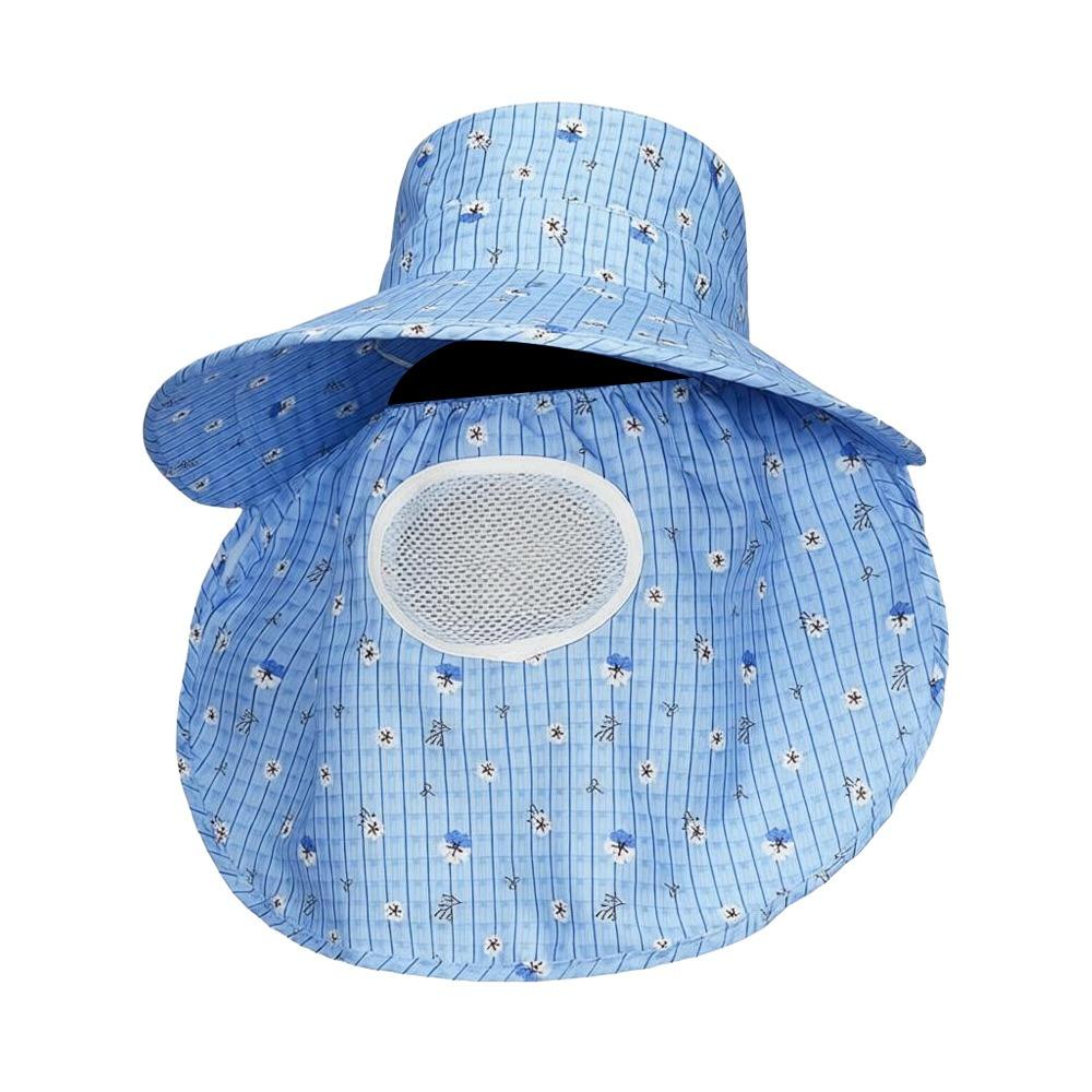 Fordable Sun Hat Wide Brim Fisherman Hat Fashion Face Hood Hat  Women
