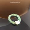 Anello con Perline Gatto: Design Testa di Gatto Bianco e Nero per Donne, Regalo Trendy e Versatile per Amiche.