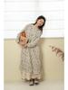 2026 Spring Mori Girl Pure Cotton Floral Print Long Sleeve Loose Pullover Dress