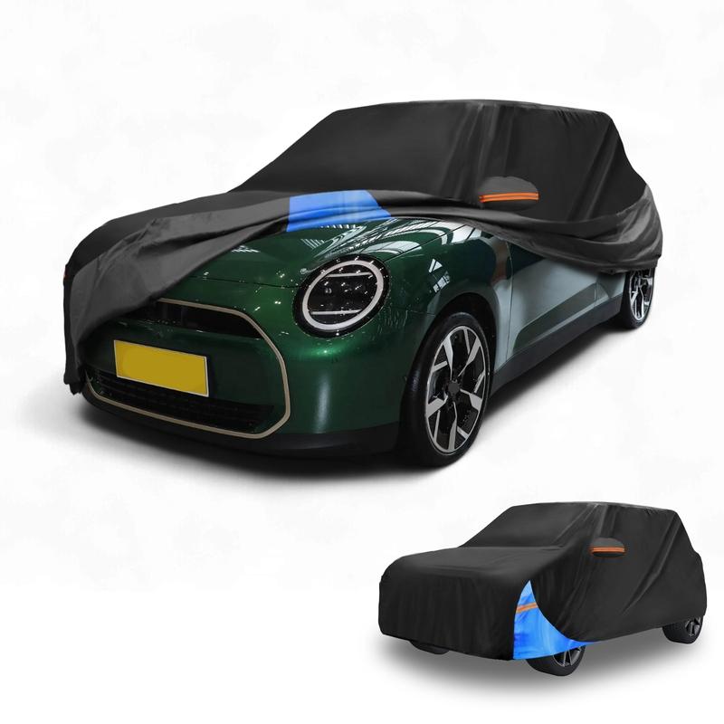 Motoforti All-Weather Waterproof Car Cover - UV-Resistant Outdoor Full Exterior Protection for Mini Cooper 2DR 210D-PU