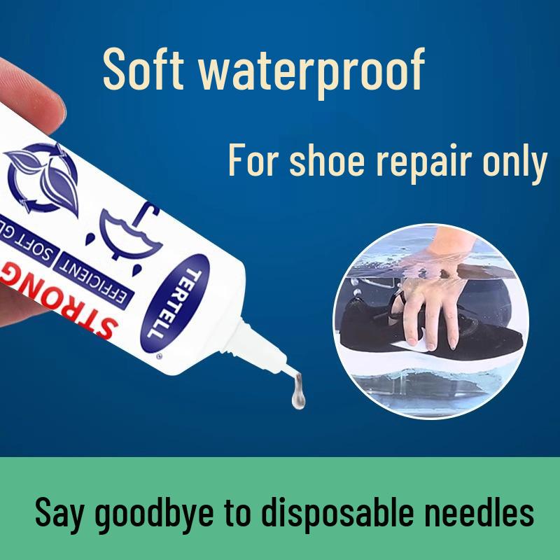 

Waterproof Shoe Adhesive for Leather and Sneakers, Shoe Repair Glue Upgraded 1 Pack [60ML] For Shoe Adhesion