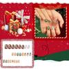Women's Christmas Snowflake Wearable Nails Wearable Nails Fake Nails Nails(Glue 2ml)