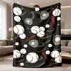 2026 New Flannel Blanket Release: A Single Baseball-Themed Soft Flannel Throw Featuring a Lively Design of a Baseball And Bat. Perfect for All Seasons