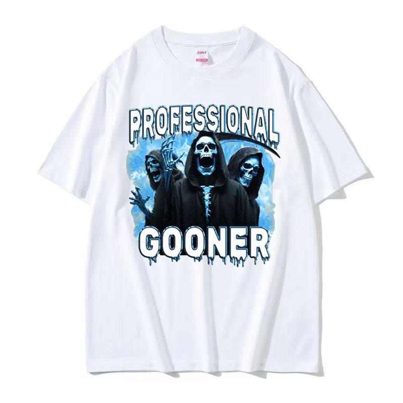 Magliette Meme Divertenti Offensive Professionali Gooner Goon Scherzo Sessuale Festa Uomo Magliette Oversize moda Cotone di Alta Qualità