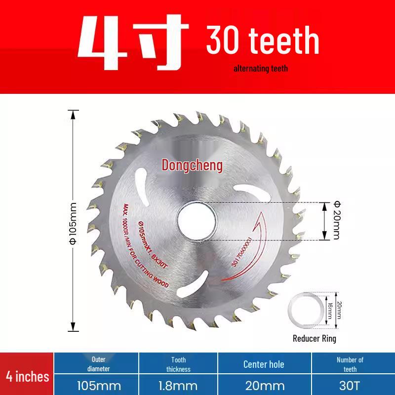 Circular Alloy Woodworking Saw Blade for Angle Grinder
