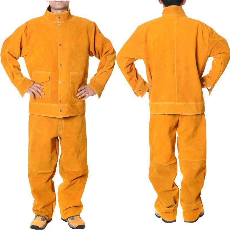 Leather Electric Welding Protective Workwear - Anti-scald Radiation Protection for Welders.
