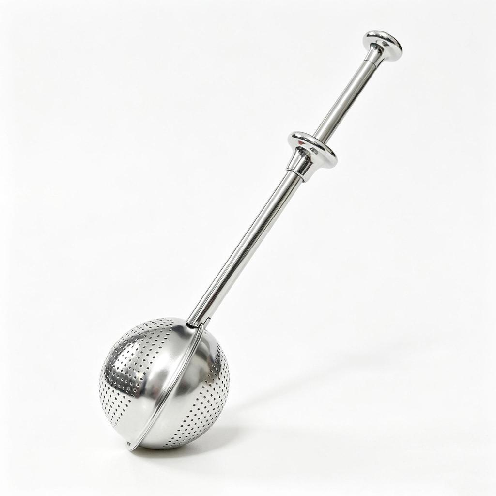 304 Stainless Steel Telescopic Tea Ball Infuser & Spherical Powder Shaker
