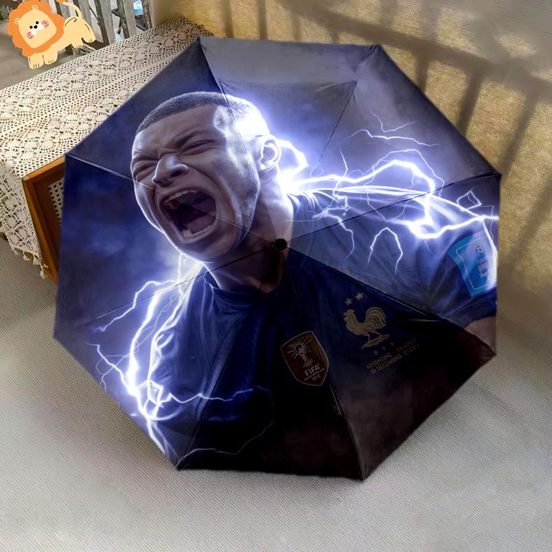 Ronaldo's Legacy: Number Journey Folding umbrella Suitable for all seasons durable printing Three folds Umbrella