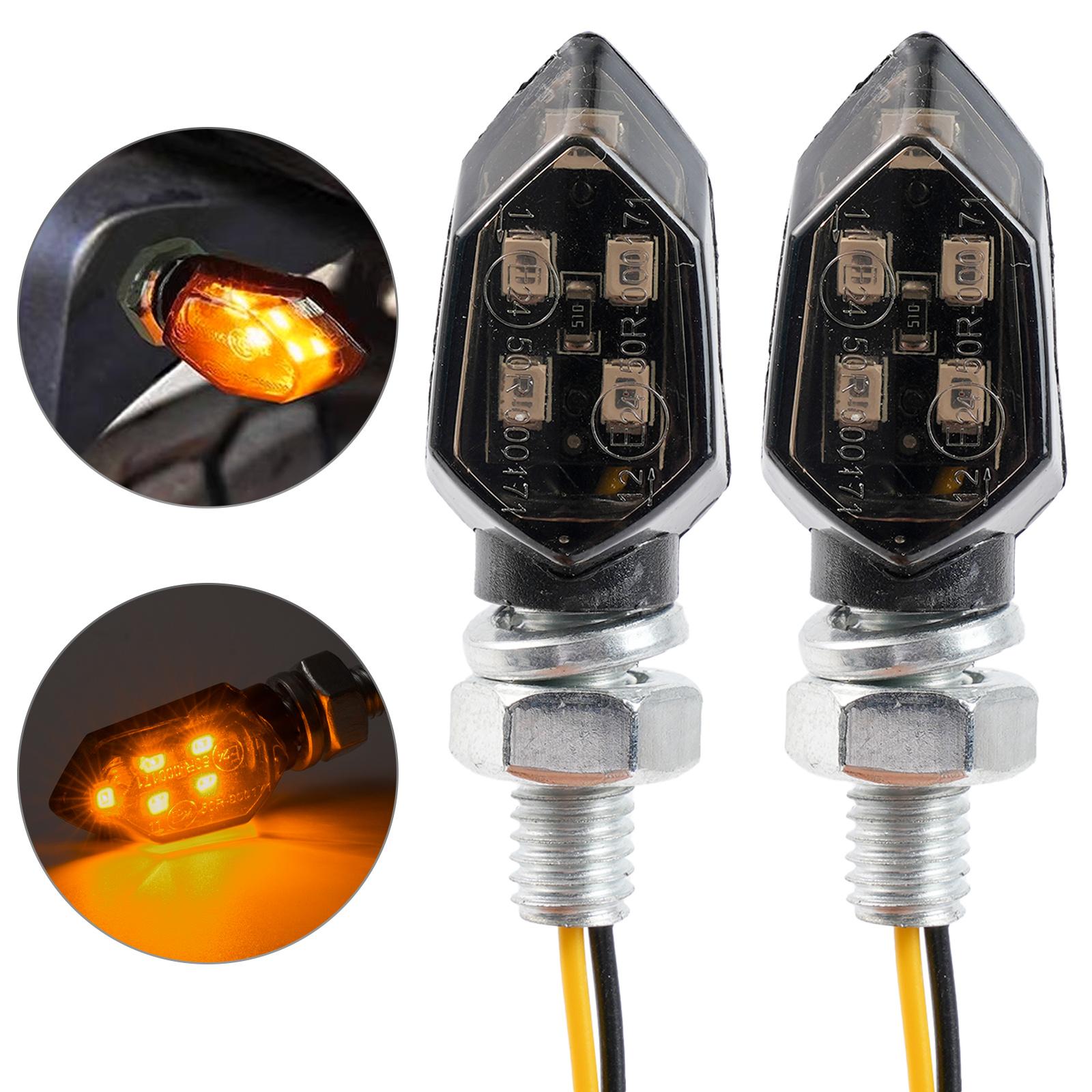 

8 мм мини светодиодный указатель поворота для мотоцикла янтарно-желтый индикатор мигалка ходовой свет мотоцикл 12 В аксессуары для ламп