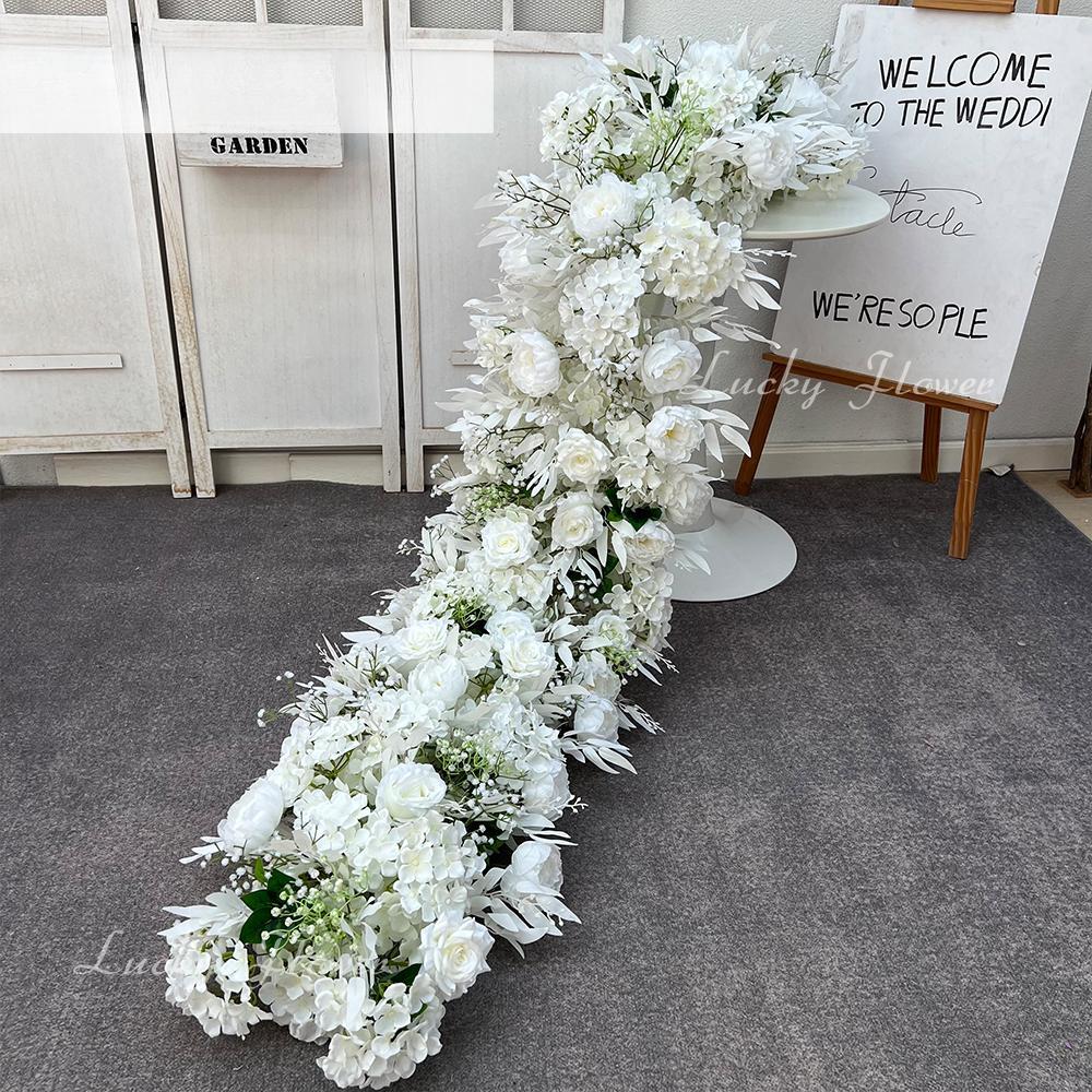 Luxury Runner Flower Row Artificial Flowers for Table Centerpiece Wedding Decoration Mix Flowers Backdrop Wall Arches Decor