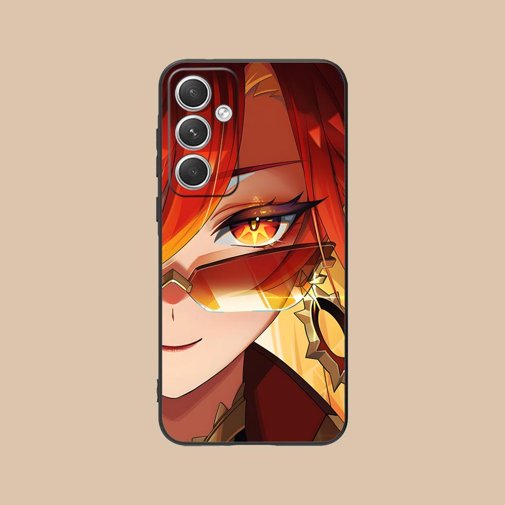 Game GI Mavuika Matte TPU Mobile Phone Case for Samsung Galaxy S26 S25 S24 S23 S22 S21 S20 Note20 Plus FE Ultra Colorful Cover