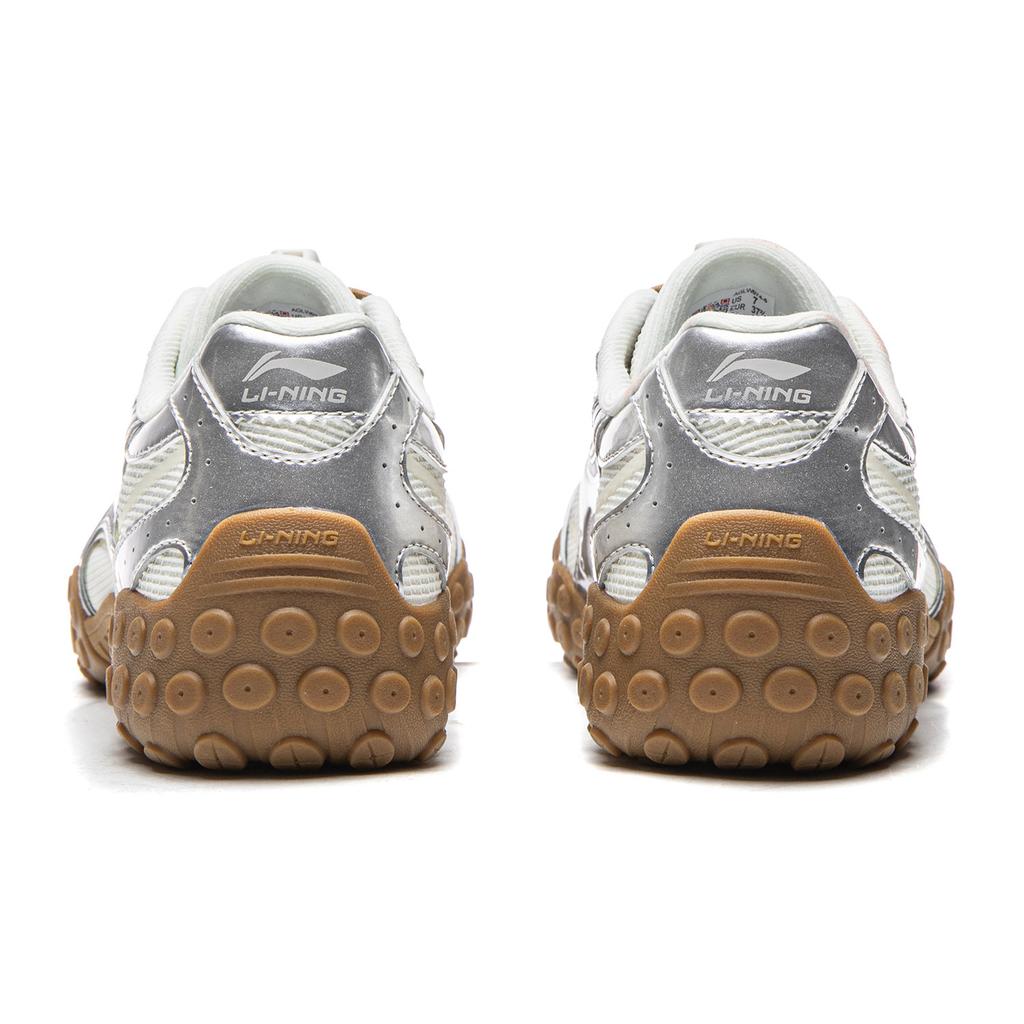Li Ning Feilin Light Dance Sports Bequem Stoßdämpfung Verschleißfest Niedriger Schaft Dad Shoes Damen Sneaker AGLW074-5