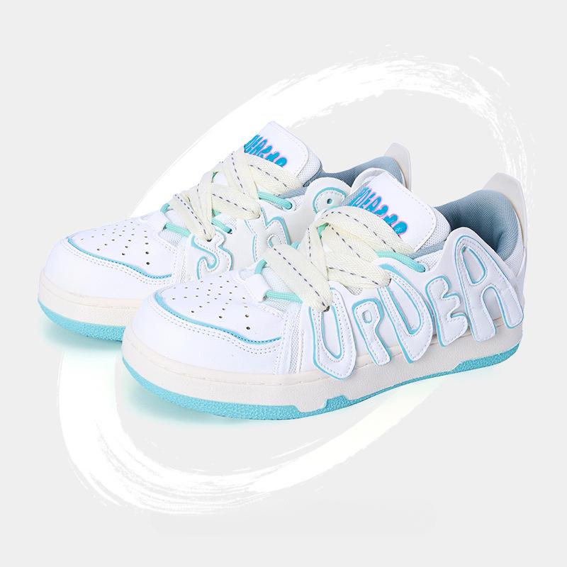 

New Niche High Street Bread Shoes National Fashion Retro Alphabet Sneaker Couple Sneakers All-Matching Casual Shoes 40
