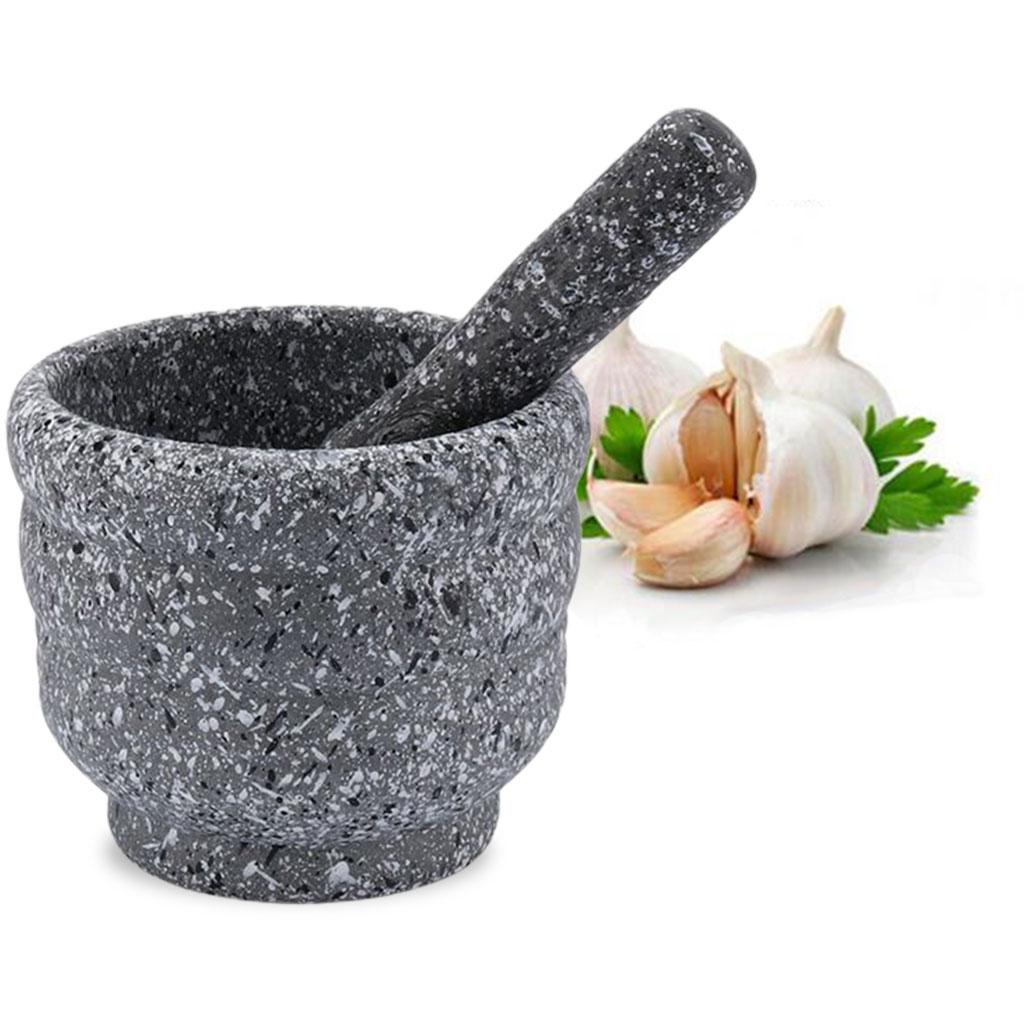 Mortar Pestle Medicine Masher Natural Tool Scratch Pastes Holder Grinding