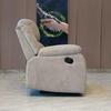 Manual Rocker Recliner Chair, High Back Glider with Deep Seat, Upholstered Fabric Armchair for Living Room & Nursery & Study & Bedroom