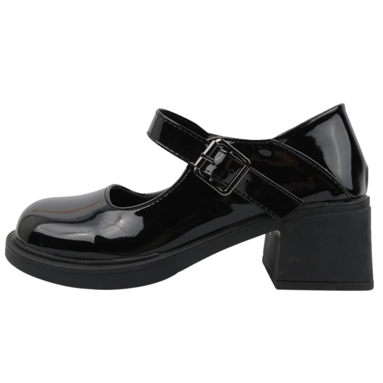 

Модные туфли Мэри Джейн с пряжкой на щиколотке, женские туфли на толстом каблуке и платформе в стиле Лолиты, женские туфли в японском стиле для студентов 35