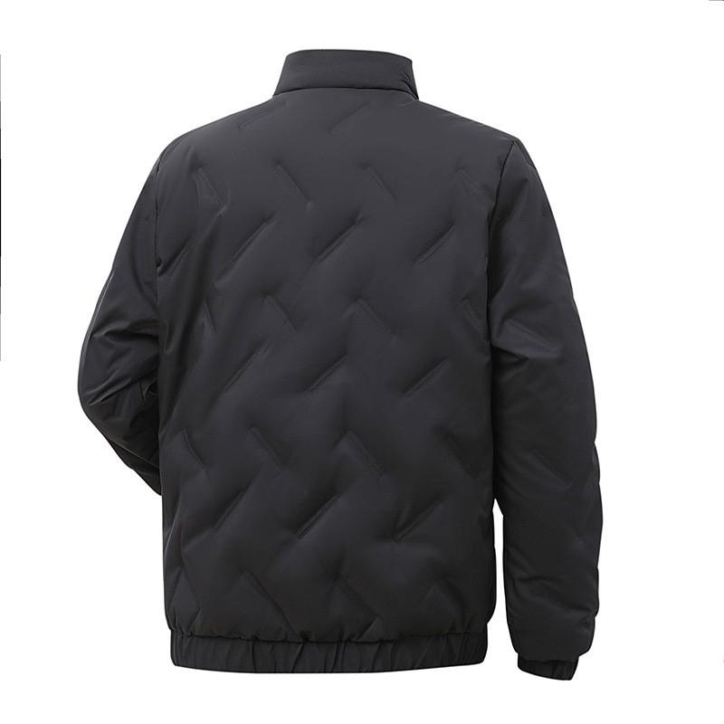 Mens Winter Stand Collar Lightweight Down Jacket 550 Fill Power White Duck Warm Casual Outerwear
