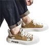Canvas men's shoes summer breathable casual low-top flat shoes student trend versatile sports design sense niche cloth shoes
