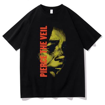 Nie Słyszę Cię Trasa Koszulka Pierce The Veil Zespół Rockowy Krótki Rękaw Bawełniana Koszulka Unisex Lato Męska Damska Streetwear Casual