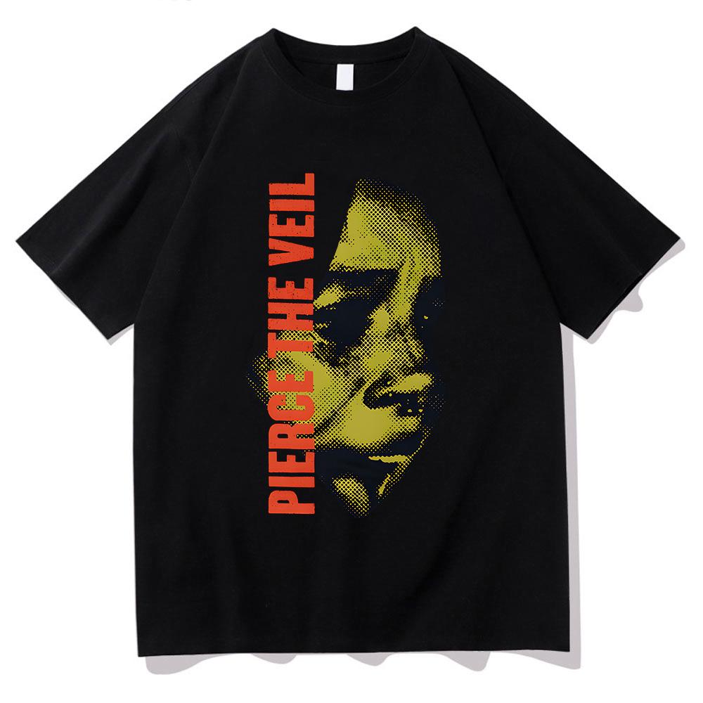 I Can't Hear You Tour T-Shirt Pierce The Veil Rock Band Short Sleeve Cotton T-Shirt Unisex Summer Men's Women Streetwear Casual