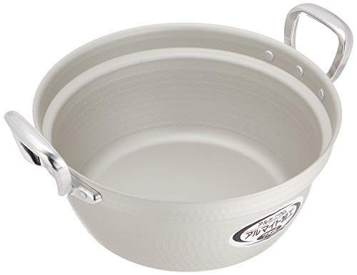 

Endo Shoji TKG Cooking Pot, 30cm, Two-Handed, Aluminum, Anodized for Immediate Use, Discoloration-Resistant, and Corrosion-Resistant, Outer Diameter x