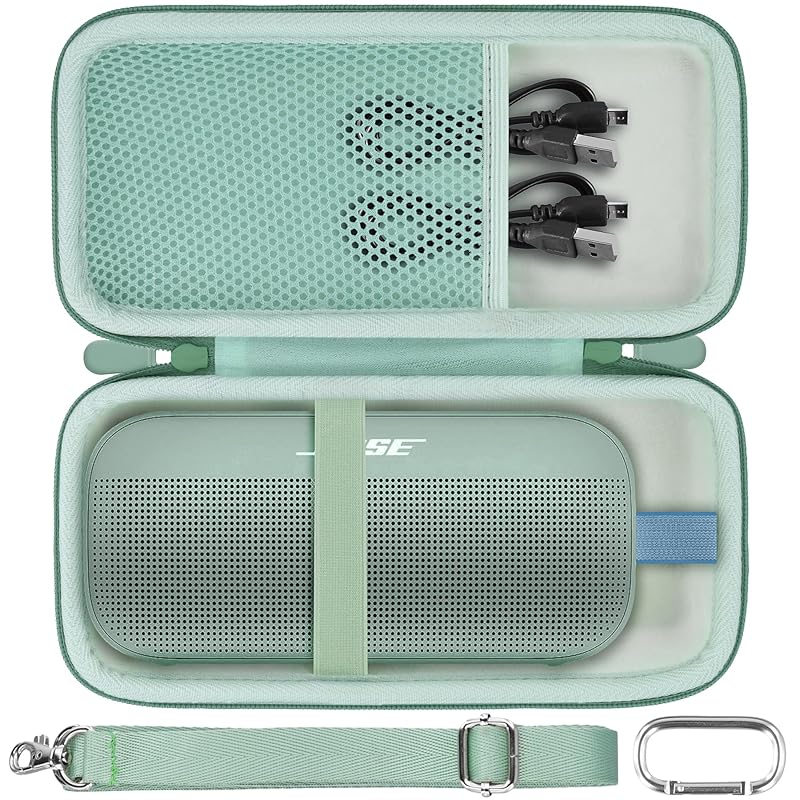 

(Case only) SoundLink Flex Portable Speaker (2nd generation) portable outdoor soundlink2 wireless Bluetooth Speaker storage case, mint-co2CREA