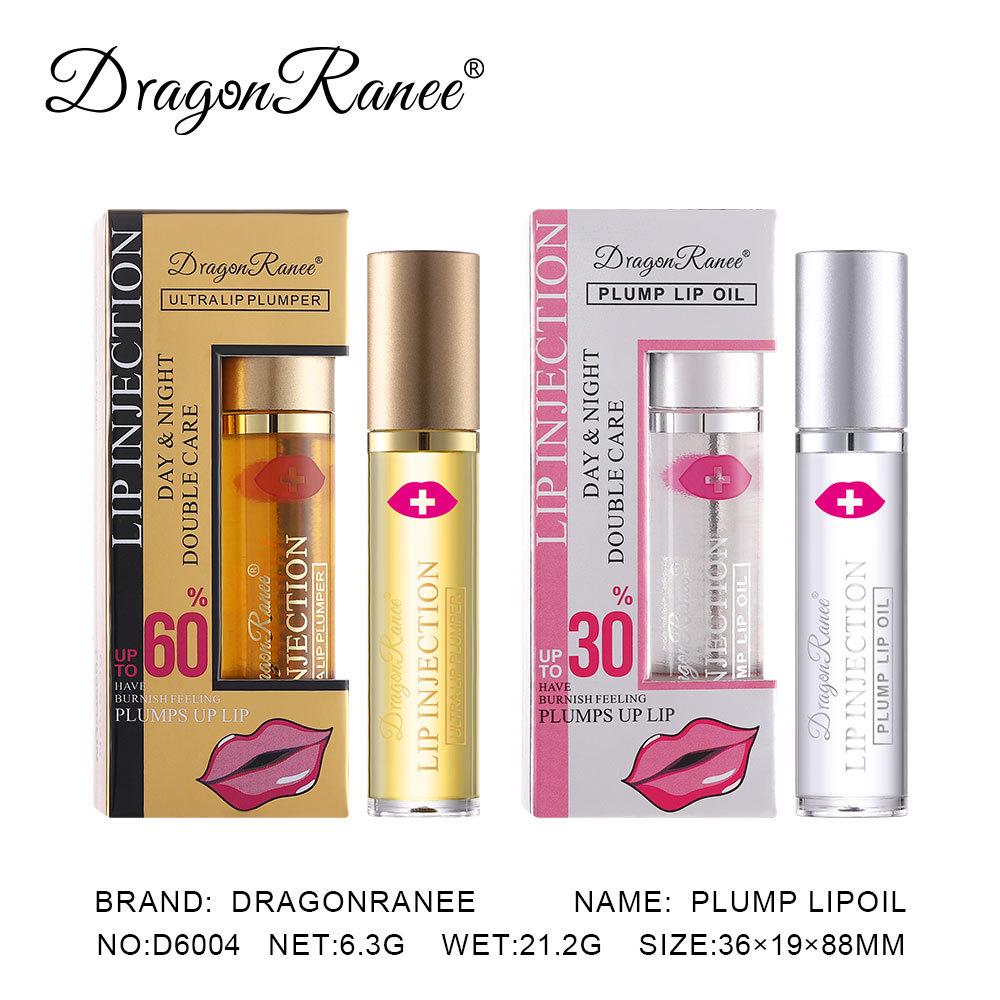 DragonRanee Ginger Pepper Lip Plumper: Rich Moisturizing Lip Care Oil Essence