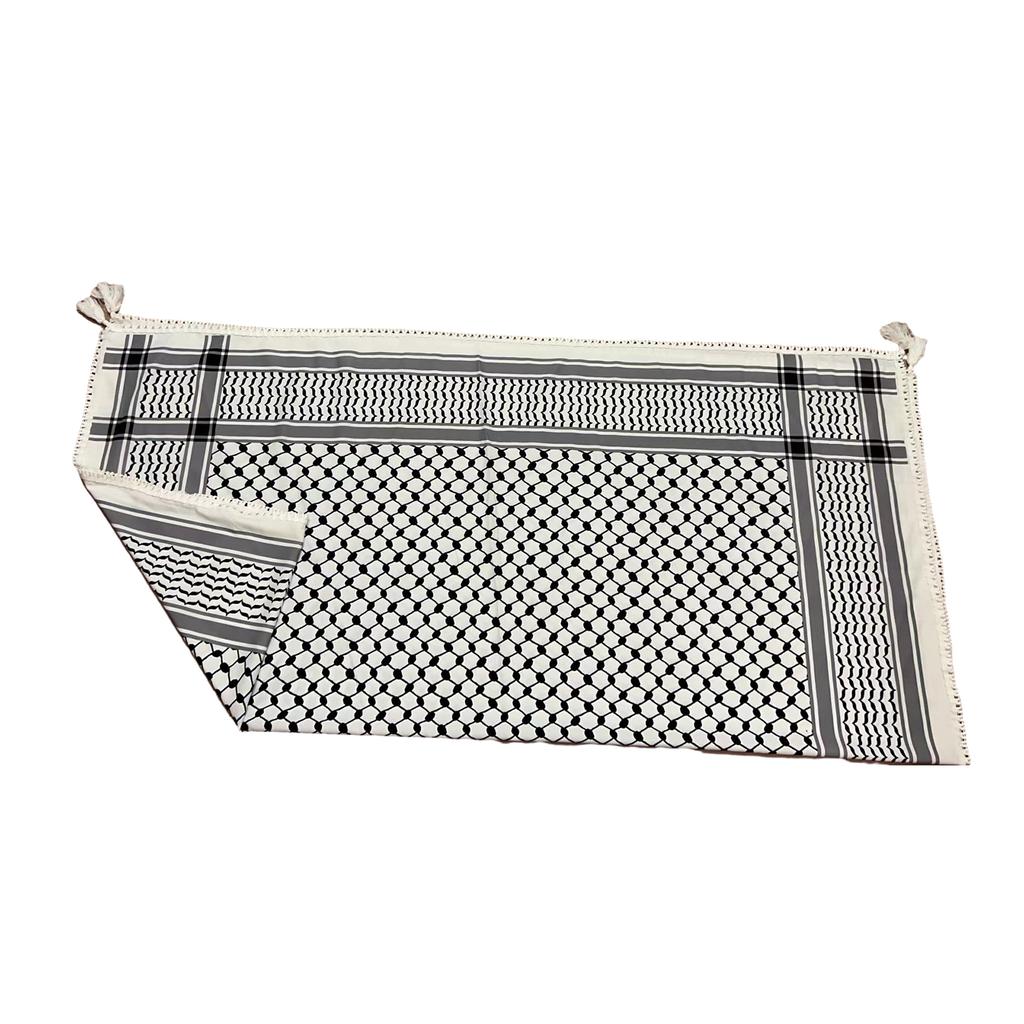 128x128cm Arab Scarf Outdoor Enthusiasts Keffiyeh Headscarf Multi Purpose Shemagh Scarf for Male Outdoor Dustproof Props