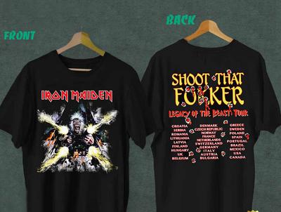 Iron Maiden Legacy Of The Beast World Tour 2022 2 Sided T-shirt