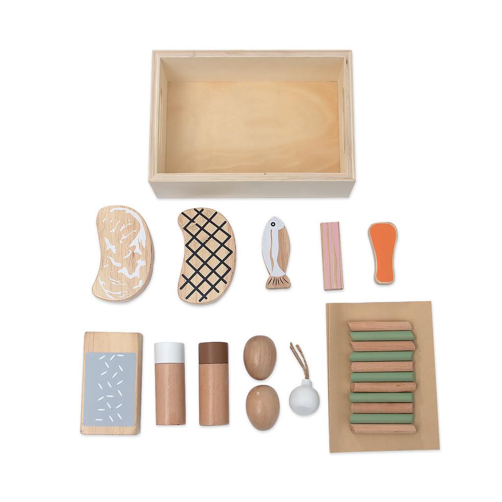 Playset Wooden Dessert With Western Pastries For Kid Play And Interaction Parent