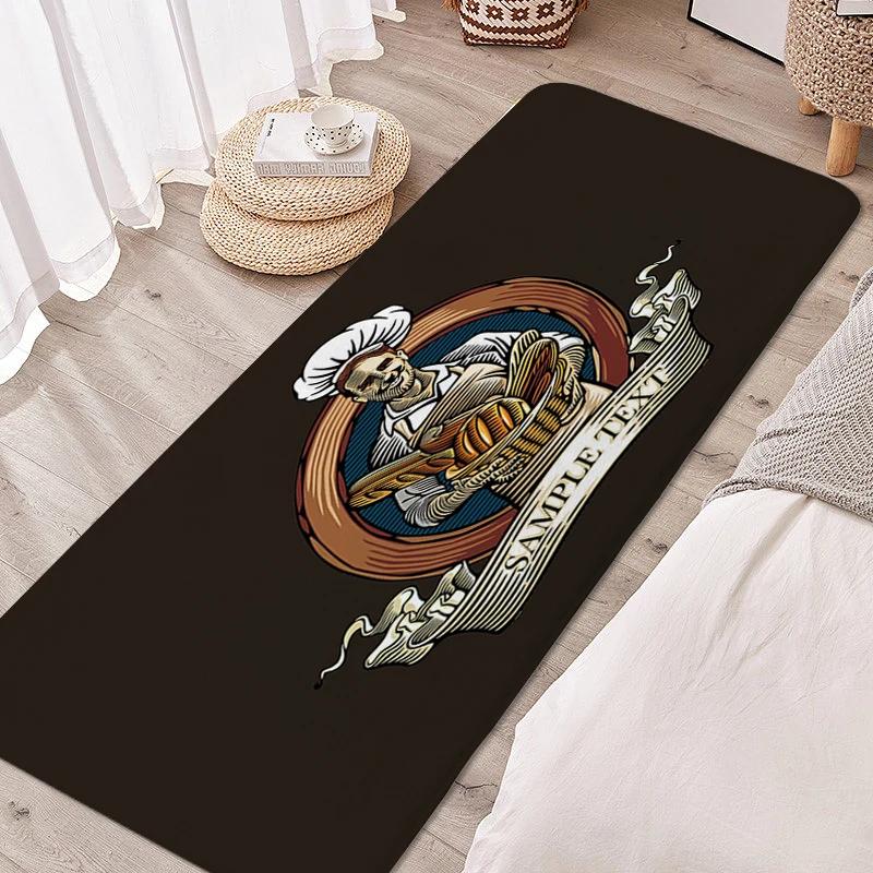 Teppich für Schlafzimmer Bäckerei Schlafraum Lustige Fußmatte Eingangstür Fußmatte Rutschfest Raum Boden Teppiche Moderne Heimdekoration