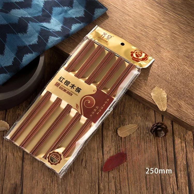 10 Pairs 25cm Chinese Chop Sticks Kitchen Wooden Chopsticks Chinese Chopsticks Set Sushi Chopsticks Korean Snack Food Tableware