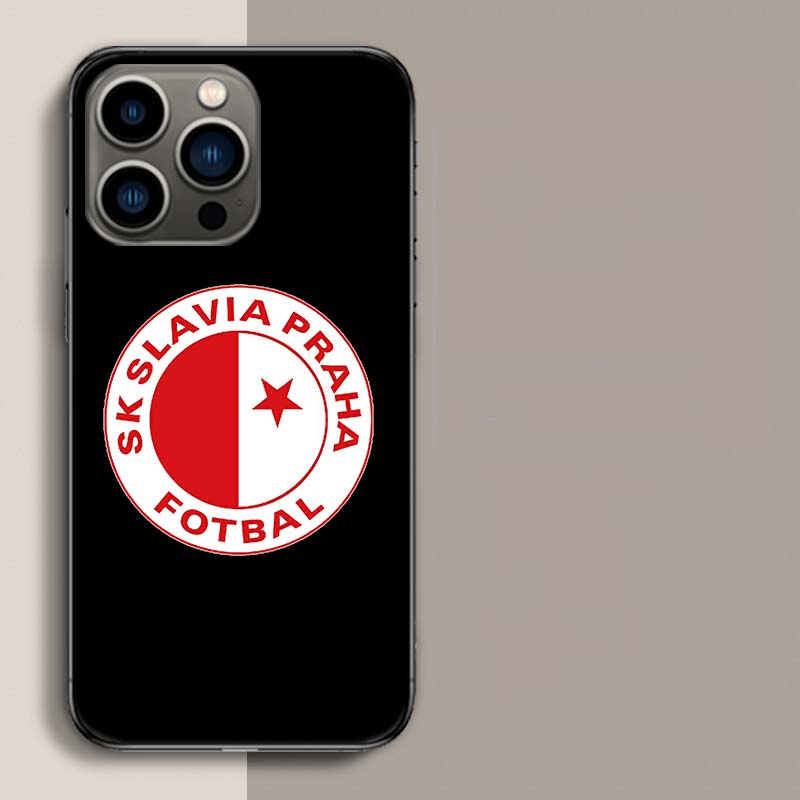 Sk Slavia Praha Czech Republic Phone Case For Apple Iphone 16E 16 17 Pro Max Air 15 Pro 14 Plus 12 13 Mini Cover Cute Fu