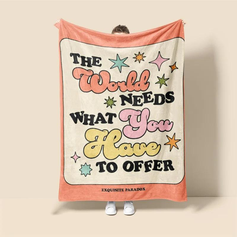 Morandi Color Blanket Abstract Botanical Graffiti Design Scandinavian Minimalist Sofa Blanket Cafe Home Dual Purpose 75x90cm