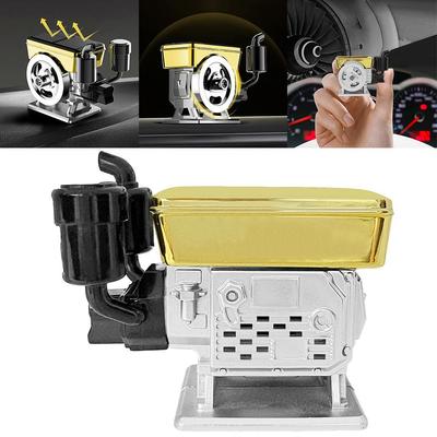 Diffuser Solar Powered Rotating Car Purifier Simulated Engine Aromatherapy